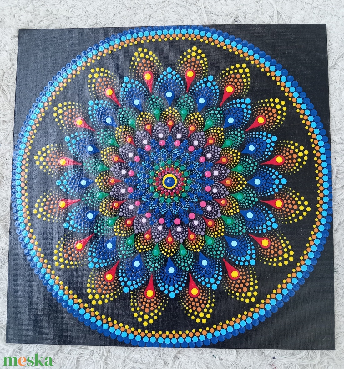 Kozmikus virágzás Mandala - otthon & életmód - dekoráció - spiritualitás - mandala - Meska.hu