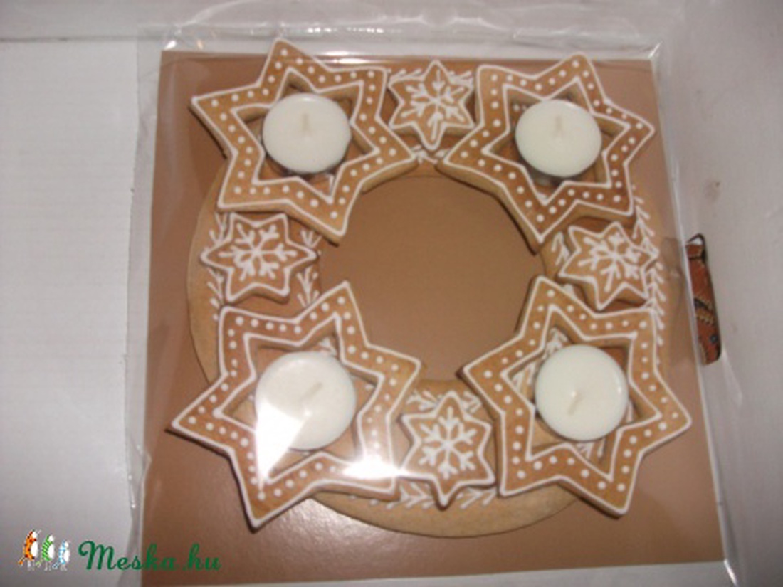 Mézeskalács adventi koszorú_NOVEMBERI AKCIÓ: ajándék mézeskalács kóstoló csomag -  - Meska.hu