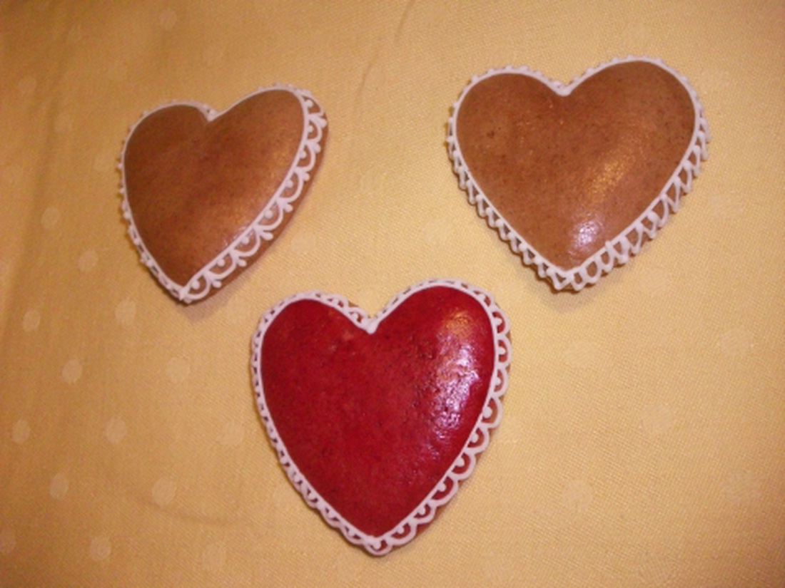 Mézeskalács szív - köszönet ajándék, ültető esküvőre, eljegyzésre, Valentin-napra, köszönetajándék -  - Meska.hu