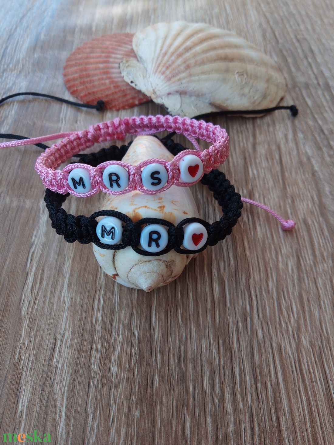 Páros karkötő Névvel - ékszer - karkötő - fonott karkötő - Meska.hu