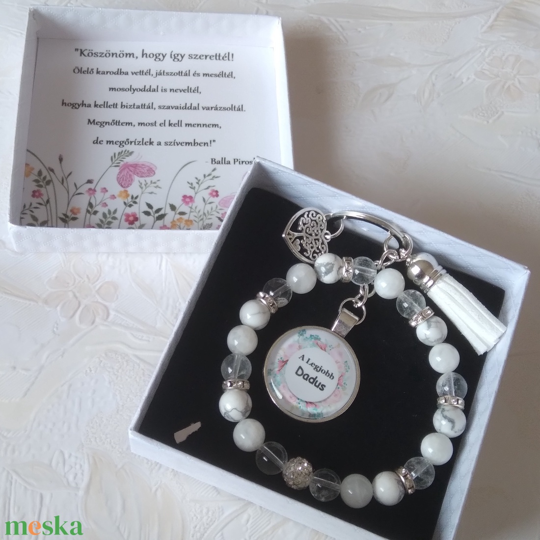 Ásványkarkötő szett Óvó néniknek  - ékszer - karkötő - gyöngyös karkötő - Meska.hu