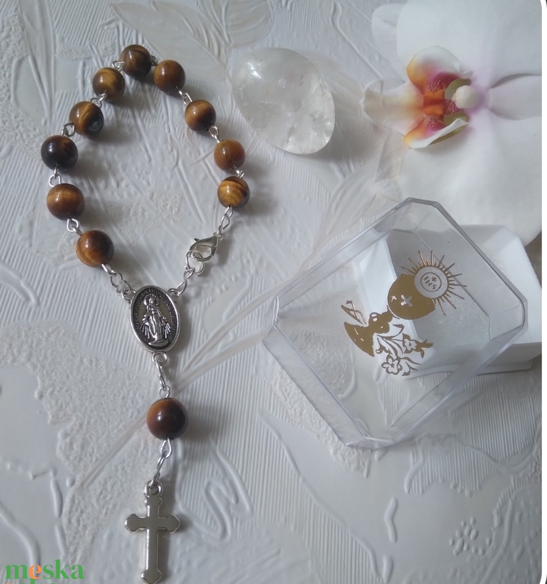 Egy Tizedes Ásvány Rózsafüzér  - ékszer - nyaklánc - medál - Meska.hu