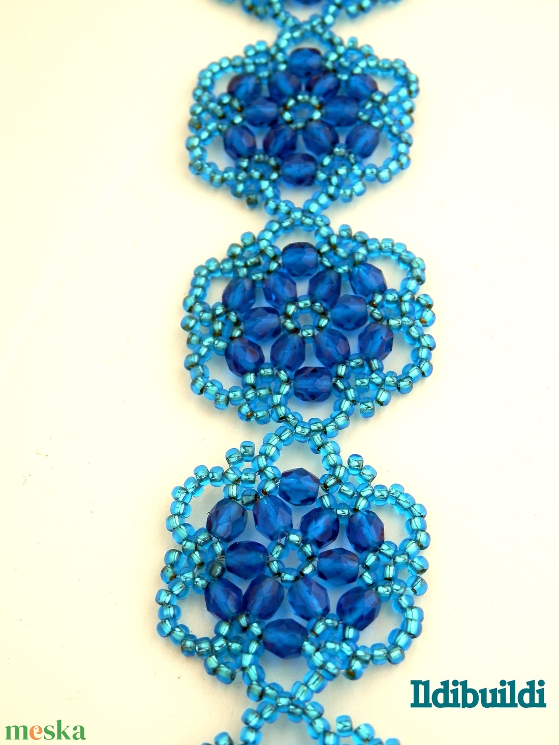 Capri blue karkötő - ékszer - karkötő - gyöngyös karkötő - Meska.hu Capri blue karkötő - ékszer - karkötő - gyöngyös karkötő - Meska.hu