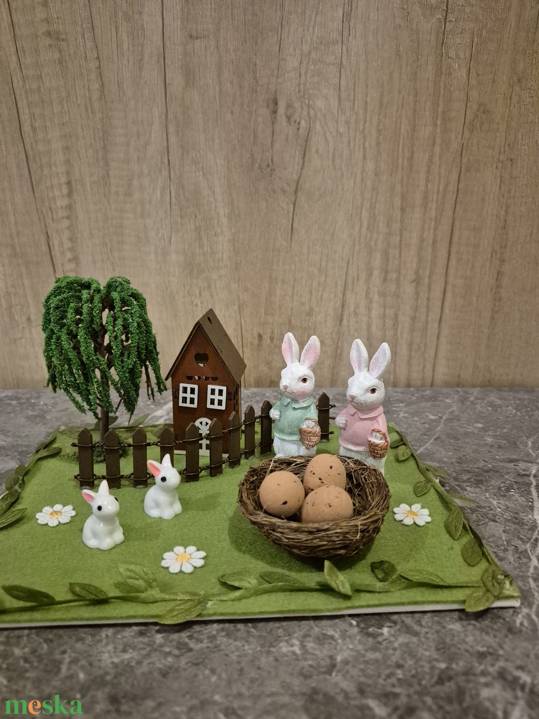 Húsvéti asztali dísz - ünnepi díszek, dekorációk - húsvéti díszek és dekorációk - húsvéti ablakdíszek - Meska.hu