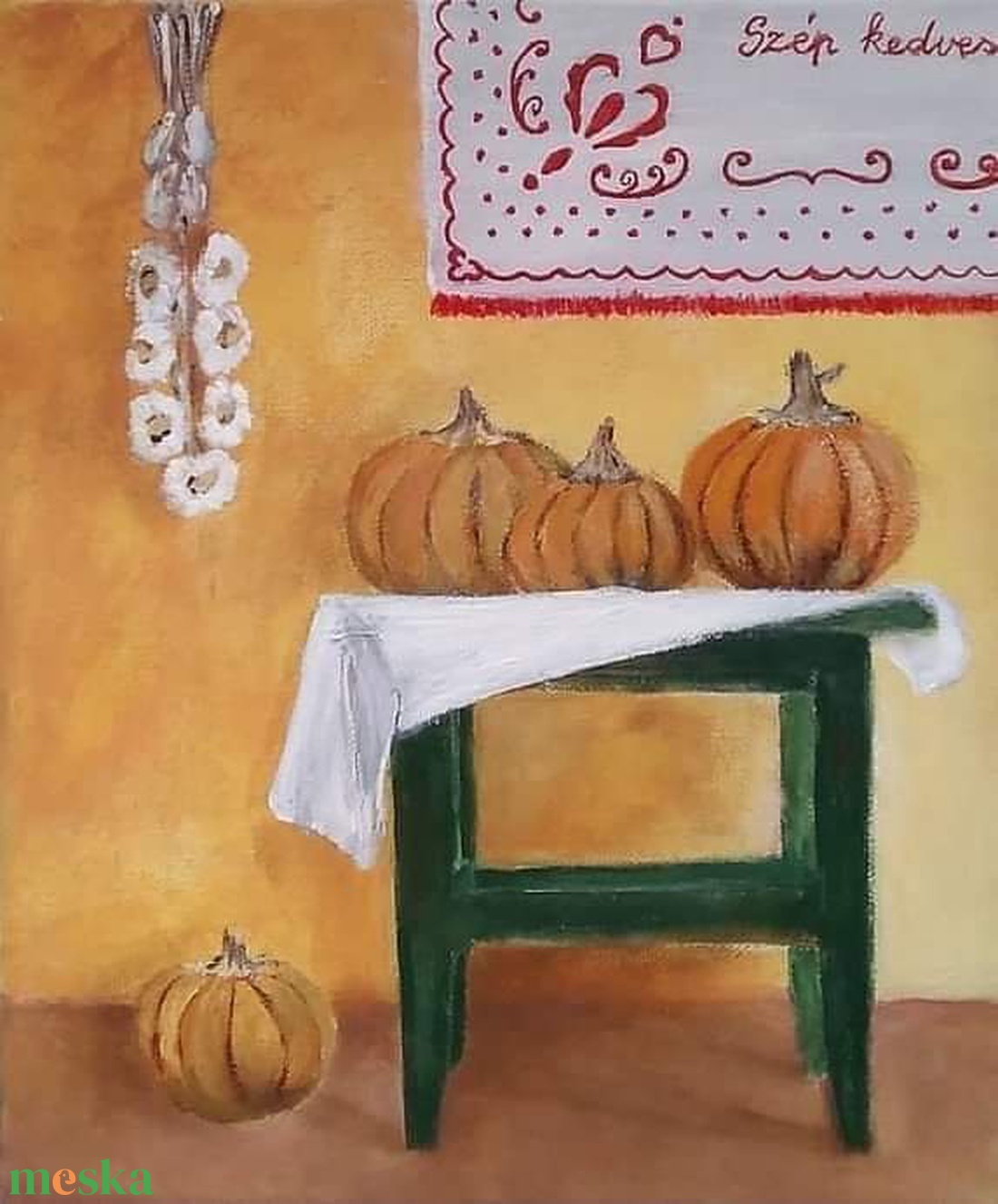 Csendélet - művészet - festmény - akril - Meska.hu