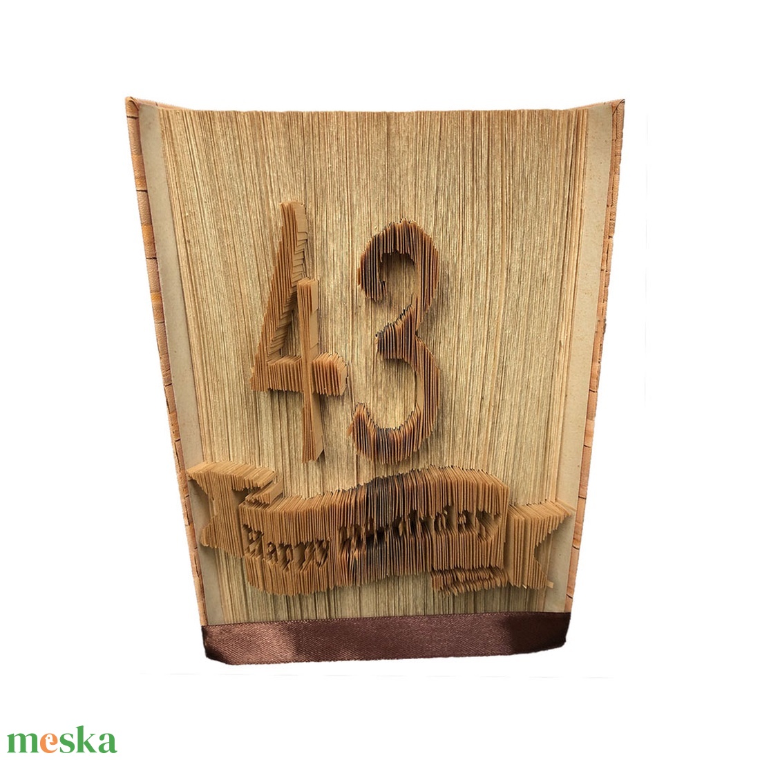 43 Happy Birthday hajtogatott könyv, könyvszobor esküvőre, évfordulóra, nászajándéknak- Rendelésre - otthon & életmód - dekoráció - asztal és polc dekoráció - könyvszobor - Meska.hu 43 Happy Birthday hajtogatott könyv, könyvszobor esküvőre, évfordulóra, nászajándéknak- Rendelésre - otthon & életmód - dekoráció - asztal és polc dekoráció - könyvszobor - Meska.hu