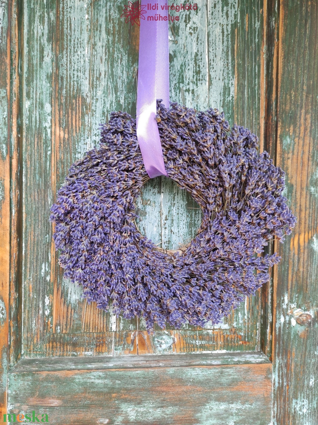 Levendula koszorú  - otthon & életmód - dekoráció - ajtó- és ablak dekoráció - ajtódísz & kopogtató - Meska.hu