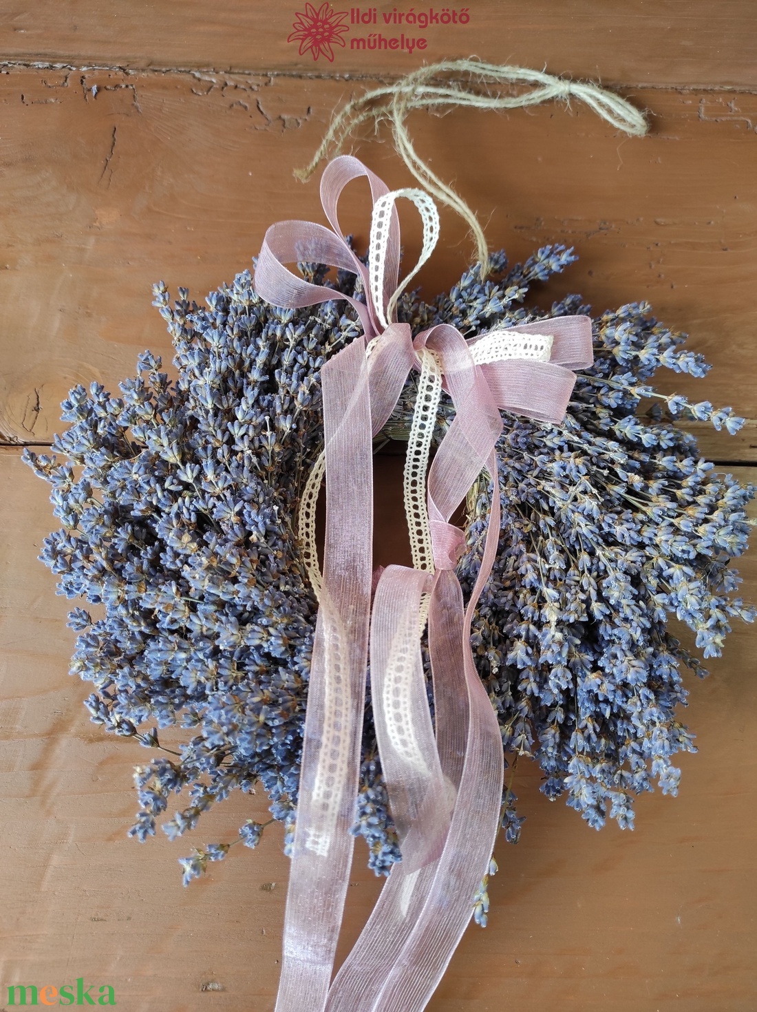 Kicsi levendula koszorú - otthon & életmód - dekoráció - ajtó- és ablak dekoráció - ajtódísz & kopogtató - Meska.hu