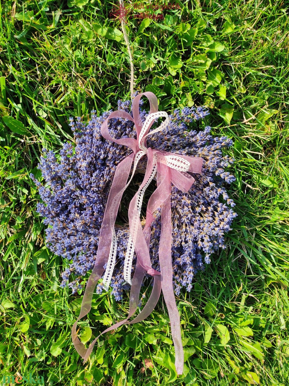 Kicsi levendula koszorú - otthon & életmód - dekoráció - ajtó- és ablak dekoráció - ajtódísz & kopogtató - Meska.hu