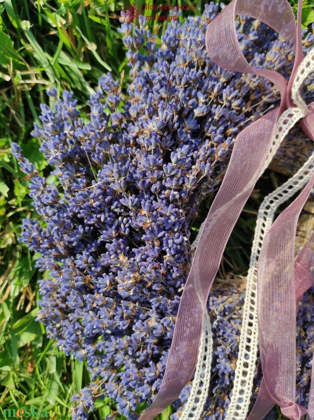 Kicsi levendula koszorú - otthon & életmód - dekoráció - ajtó- és ablak dekoráció - ajtódísz & kopogtató - Meska.hu