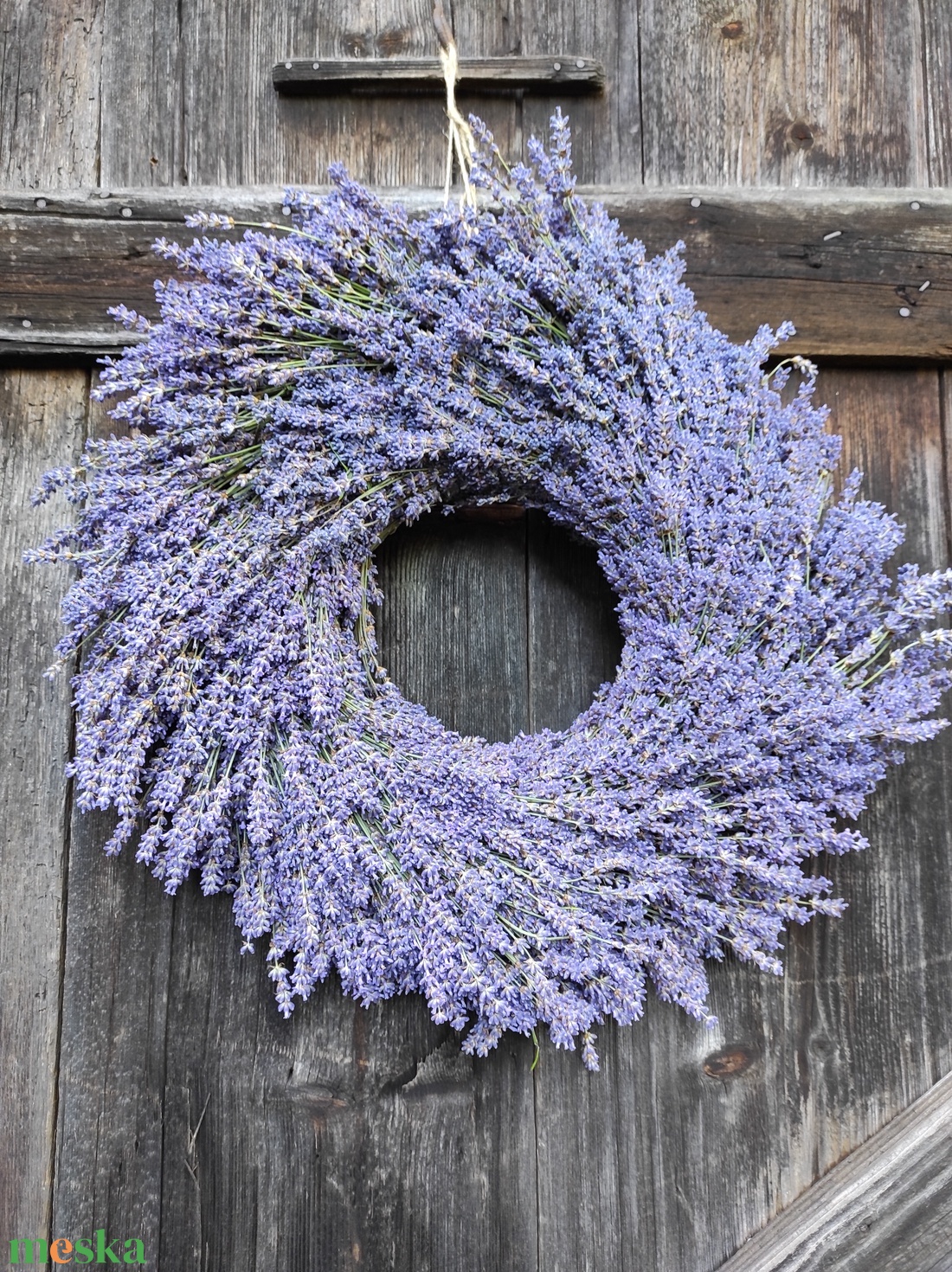 Hatalmas, nagyon nagy és súlyos levendula koszorú/kopogató  - otthon & életmód - dekoráció - ajtó- és ablak dekoráció - ajtódísz & kopogtató - Meska.hu