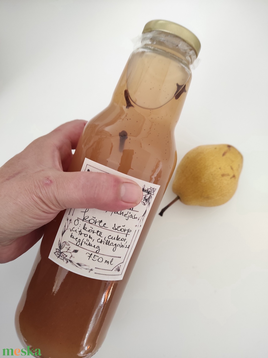 Rostos, fahéjas körte szörp 750 ml - élelmiszer - szörp - Meska.hu Rostos, fahéjas körte szörp 750 ml - élelmiszer - szörp - Meska.hu