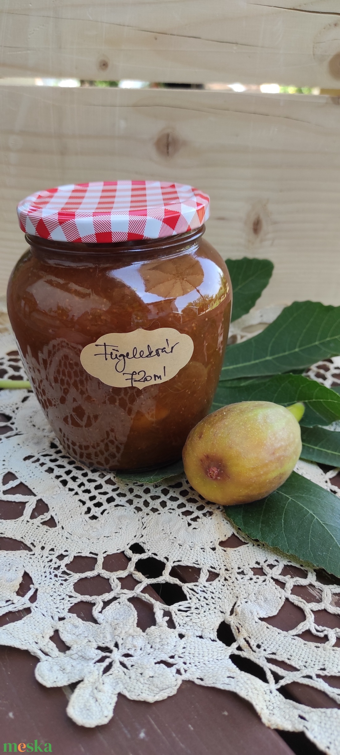 Fahéjas fügelekvár, nagy csuporban 720 ml - élelmiszer - lekvár - Meska.hu