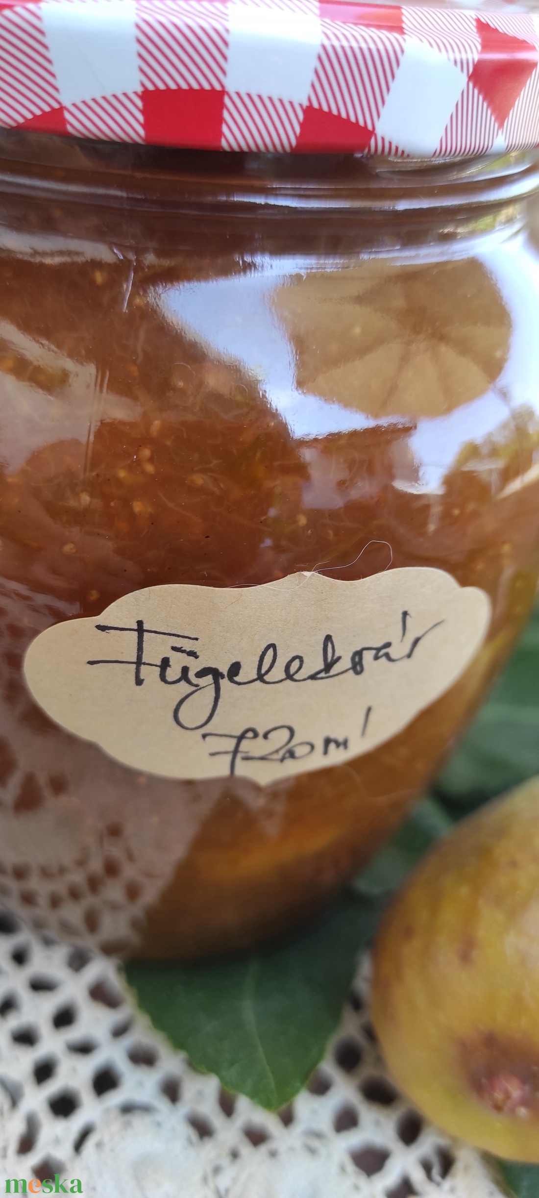 Fahéjas fügelekvár, nagy csuporban 720 ml - élelmiszer - lekvár - Meska.hu