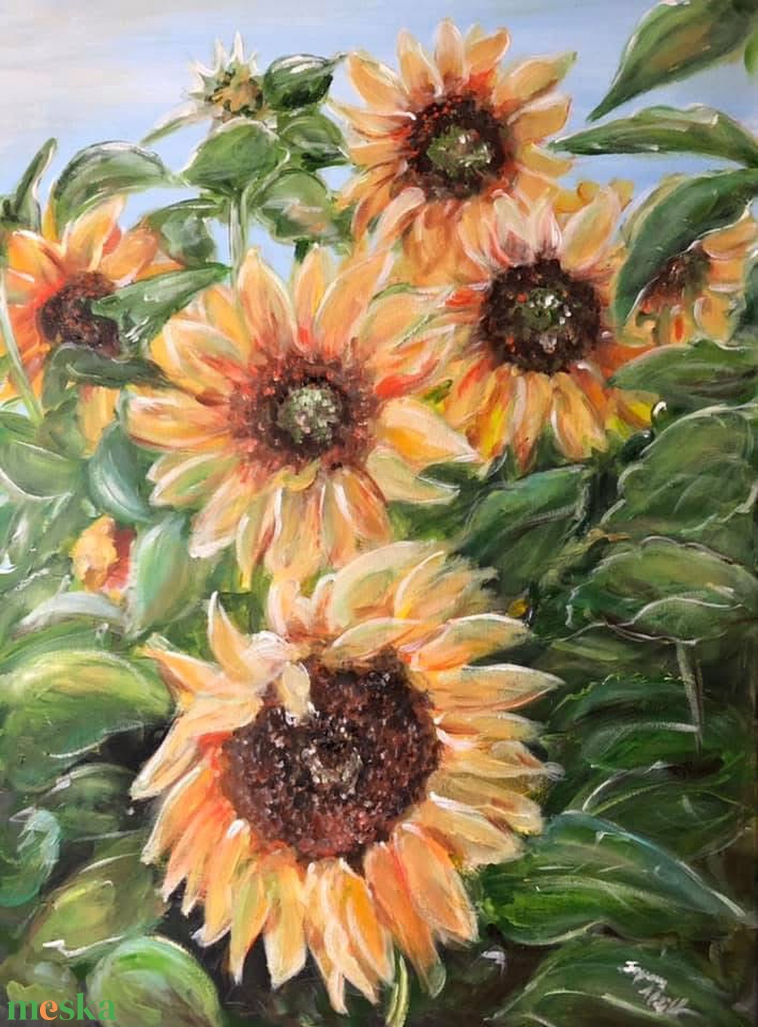 Fény felé fordulva- akril festmény - művészet - festmény - akril - Meska.hu