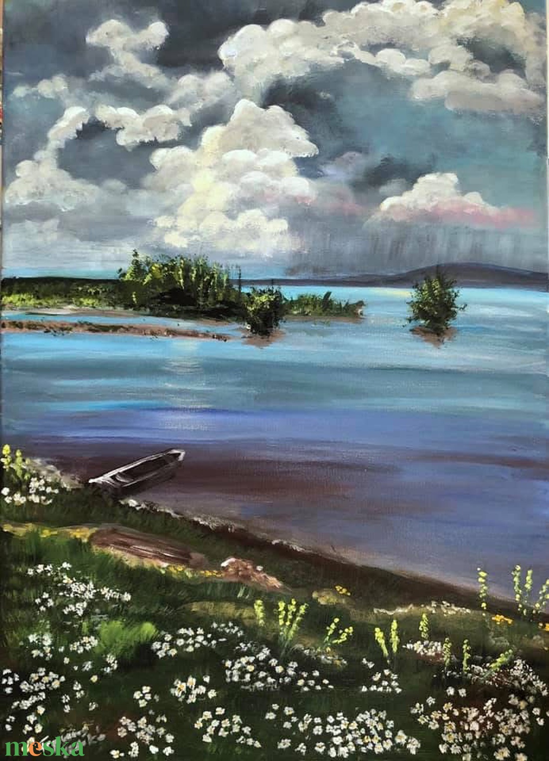 Vihar előtt  akril festmény - művészet - festmény - akril - Meska.hu
