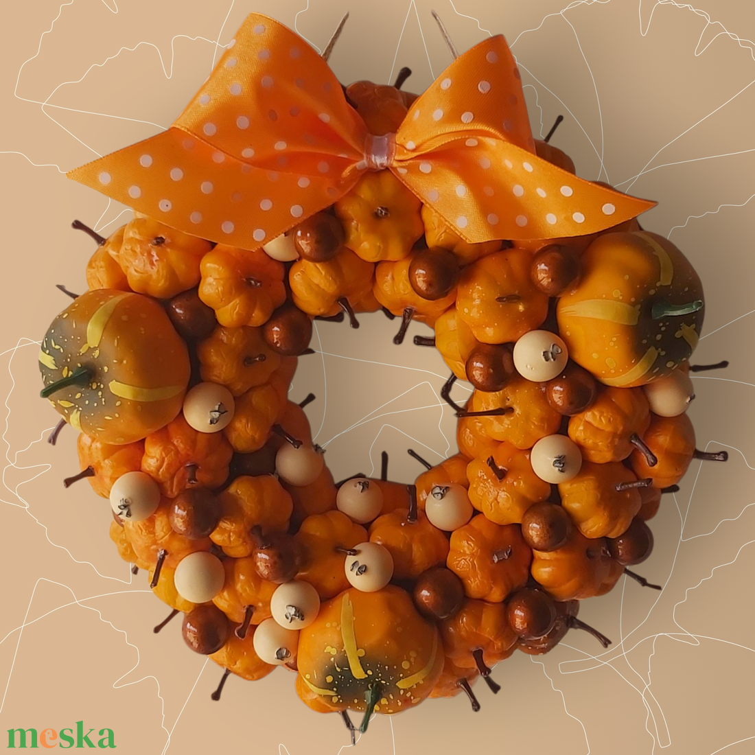 Haloween koszorú - otthon & életmód - dekoráció - virágdísz és tartó - koszorú - Meska.hu Haloween koszorú - otthon & életmód - dekoráció - virágdísz és tartó - koszorú - Meska.hu