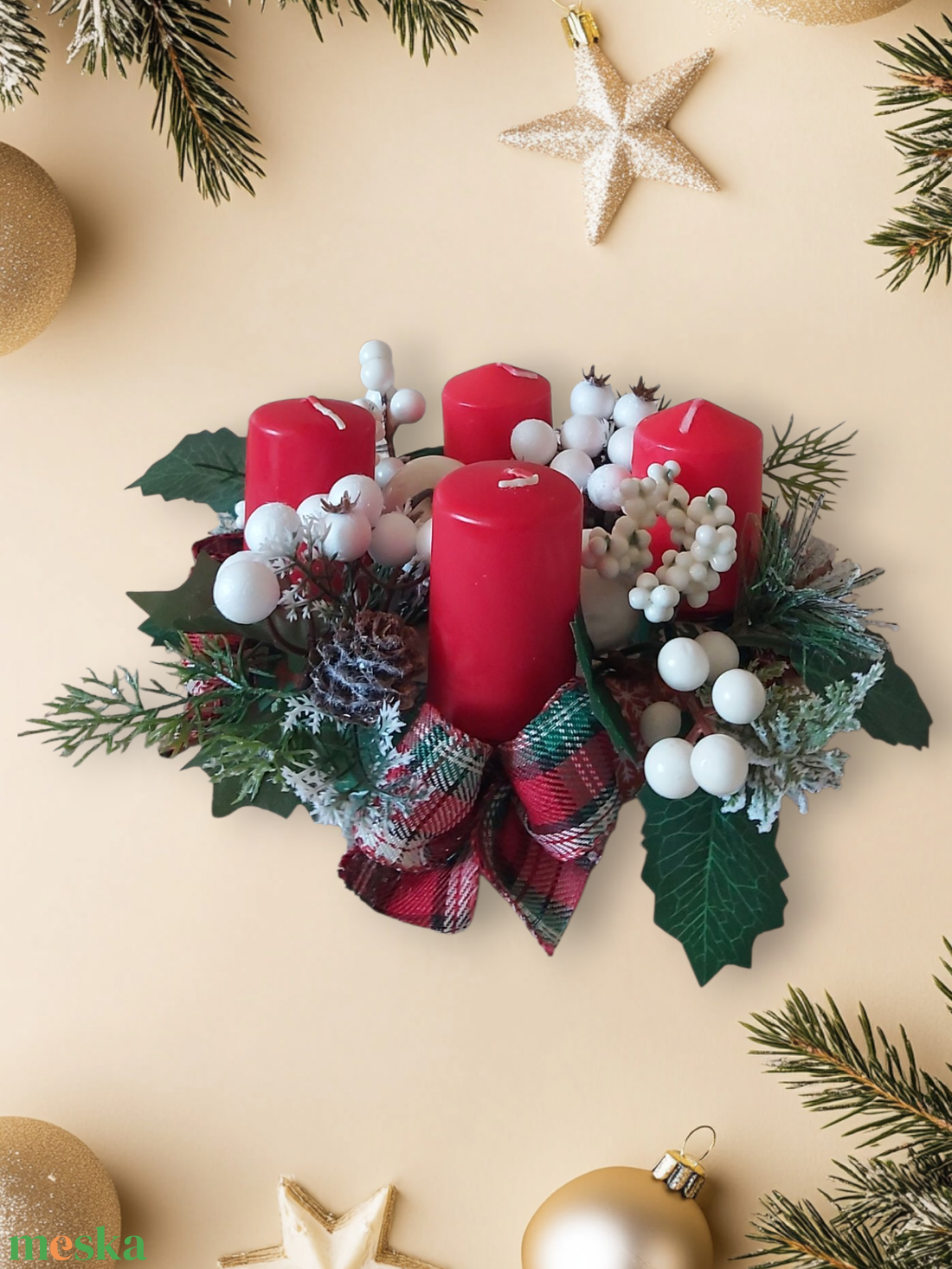 Adventi koszorú - - Meska.hu Adventi koszorú - - Meska.hu