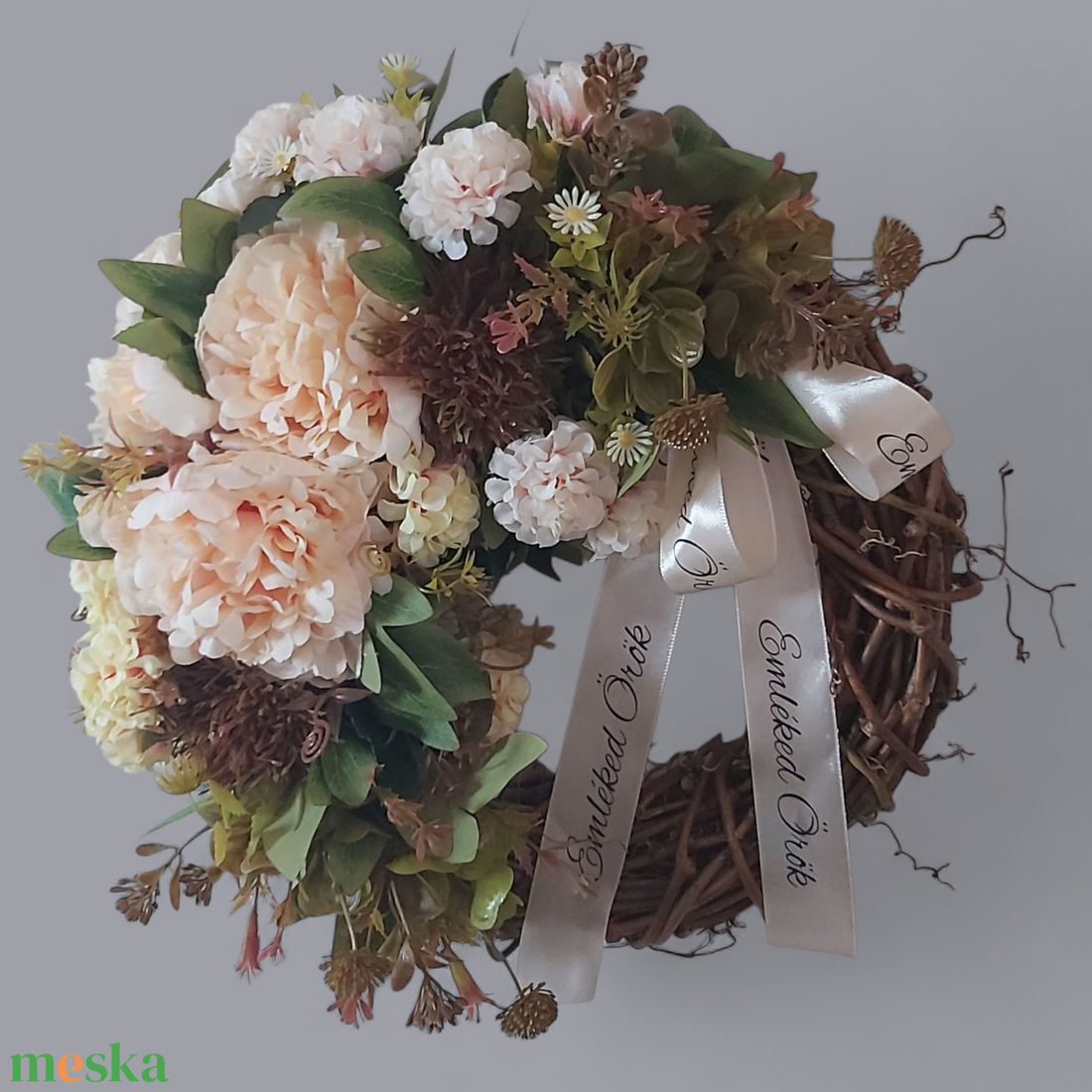 Kegyeleti koszorú - otthon & életmód - vallás - temetkezési tárgy - sírkoszorú, kegyeleti koszorú - Meska.hu