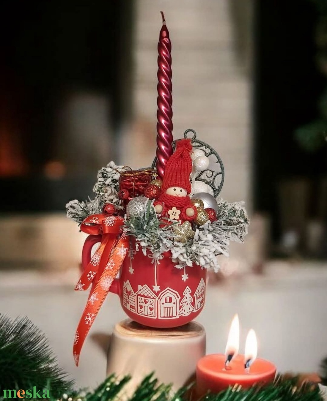 Karácsonyi asztali dísz -  - Meska.hu