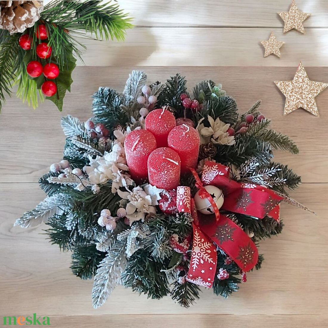 Karácsonyi asztali dísz -  - Meska.hu