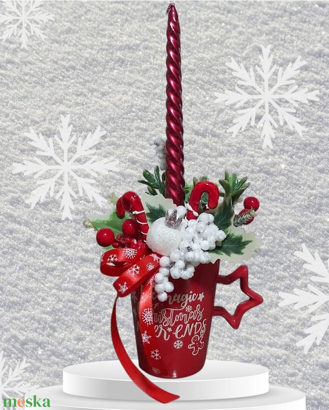 Karácsonyi asztalidísz -  - Meska.hu