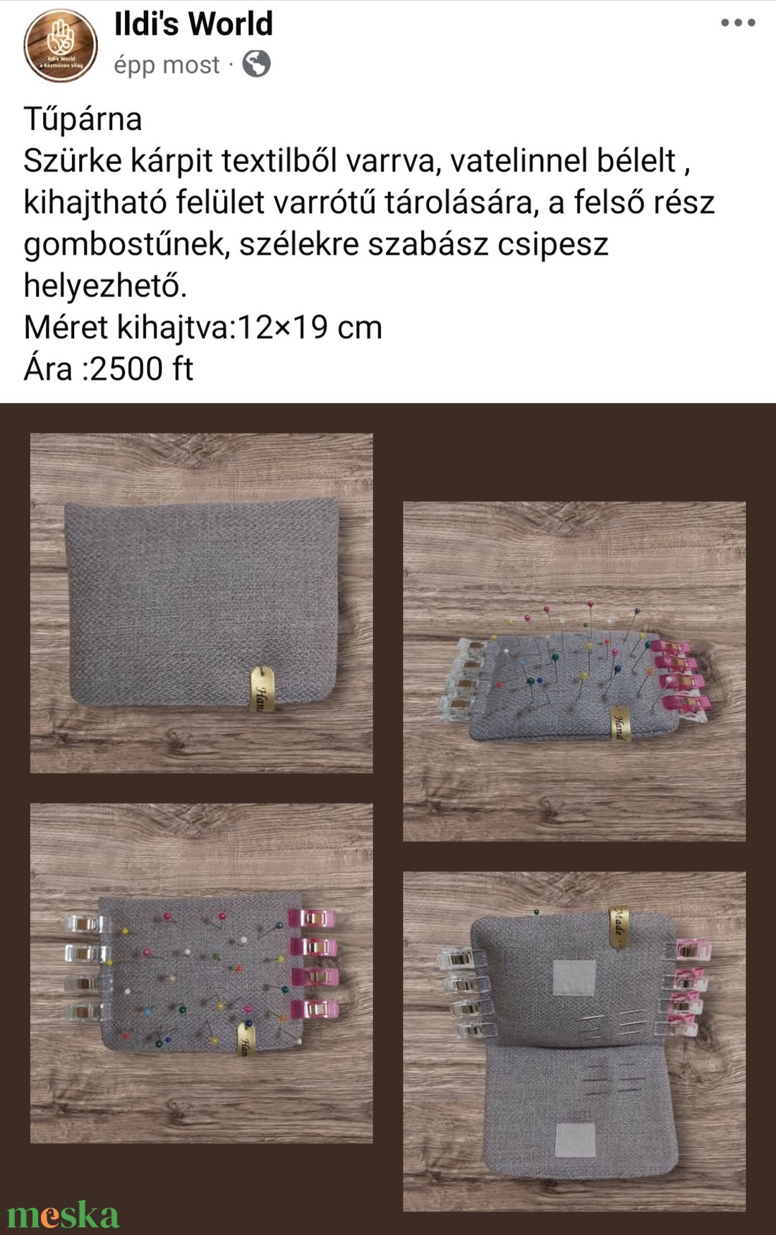 Tűpárna - otthon & életmód - lakástextil - varrókellék - Meska.hu