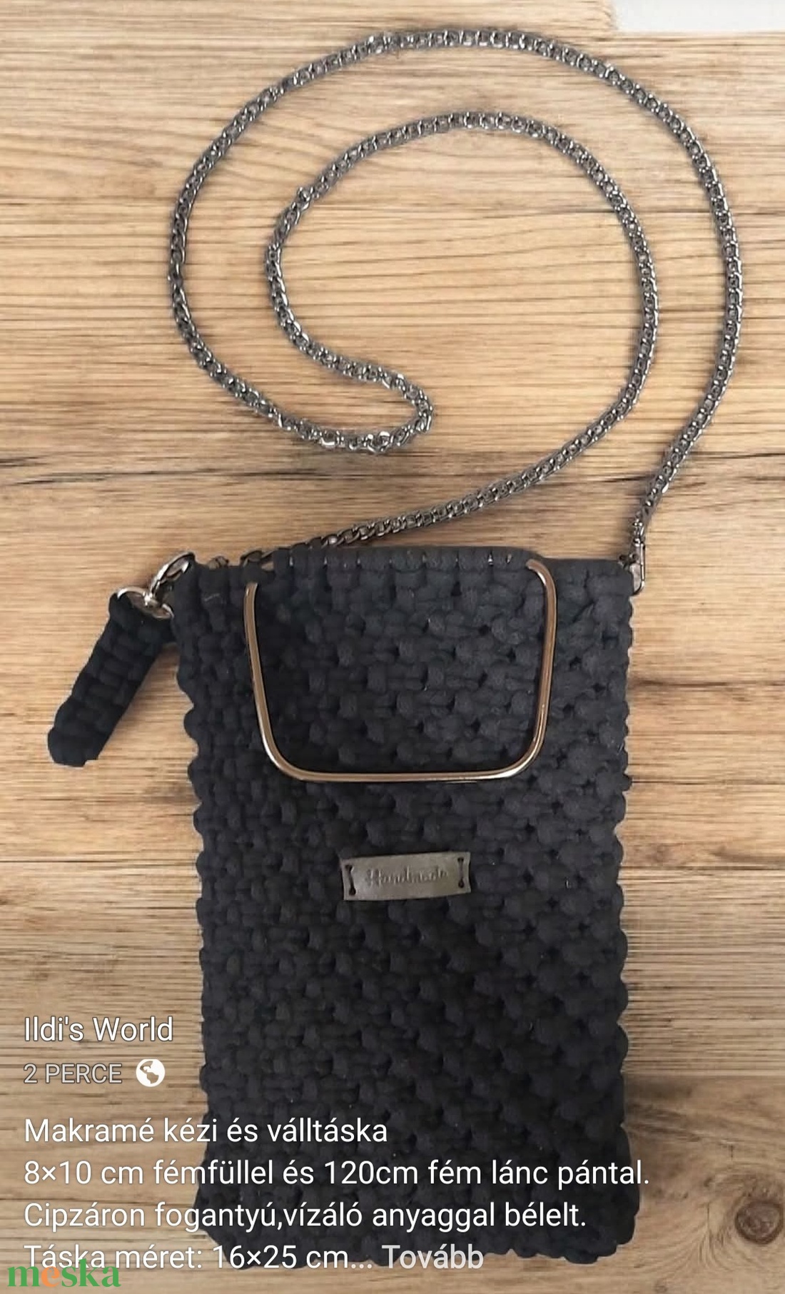 Makramé kézitaska - táska & tok - kézitáska & válltáska - alkalmi táska - Meska.hu