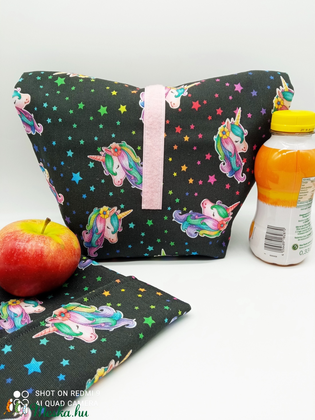 Uzsonnás táska snackbaggel - Lunch bag - Zero waste  - táska & tok - uzsonna- & ebéd tartó - ebéd tasak, doboz - Meska.hu