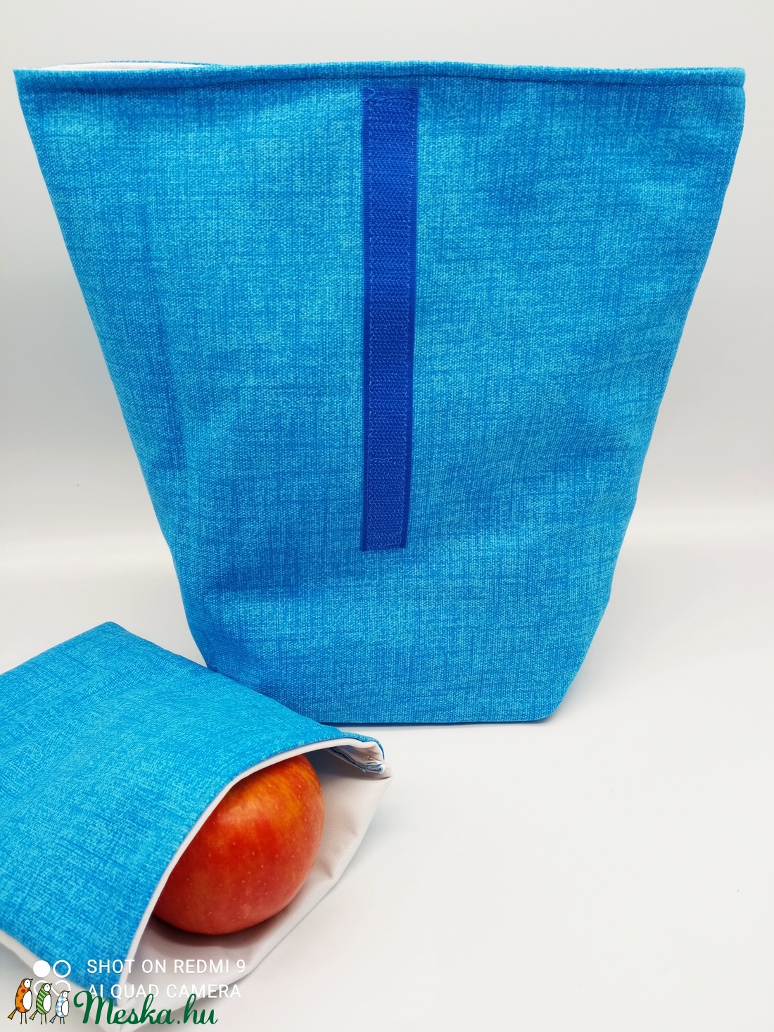 Uzsonnás táska snackbaggel - Lunch bag - Zero waste  - táska & tok - uzsonna- & ebéd tartó - ebéd tasak, doboz - Meska.hu