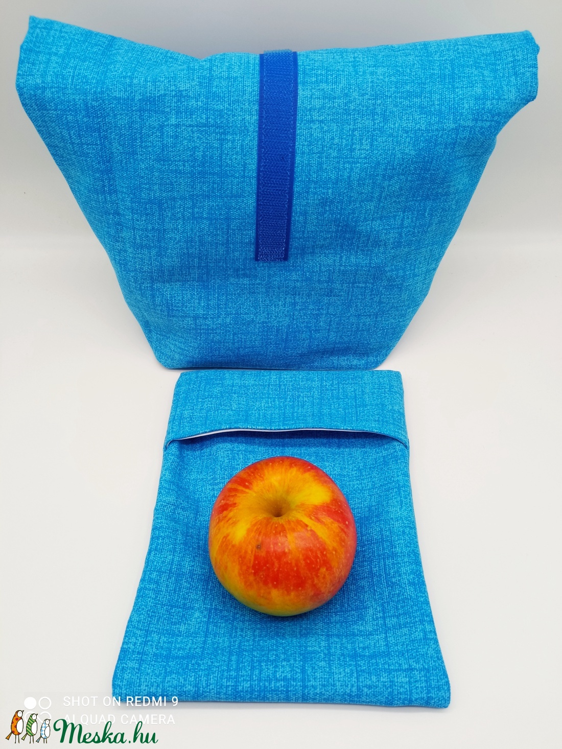 Uzsonnás táska snackbaggel - Lunch bag - Zero waste  - táska & tok - uzsonna- & ebéd tartó - ebéd tasak, doboz - Meska.hu