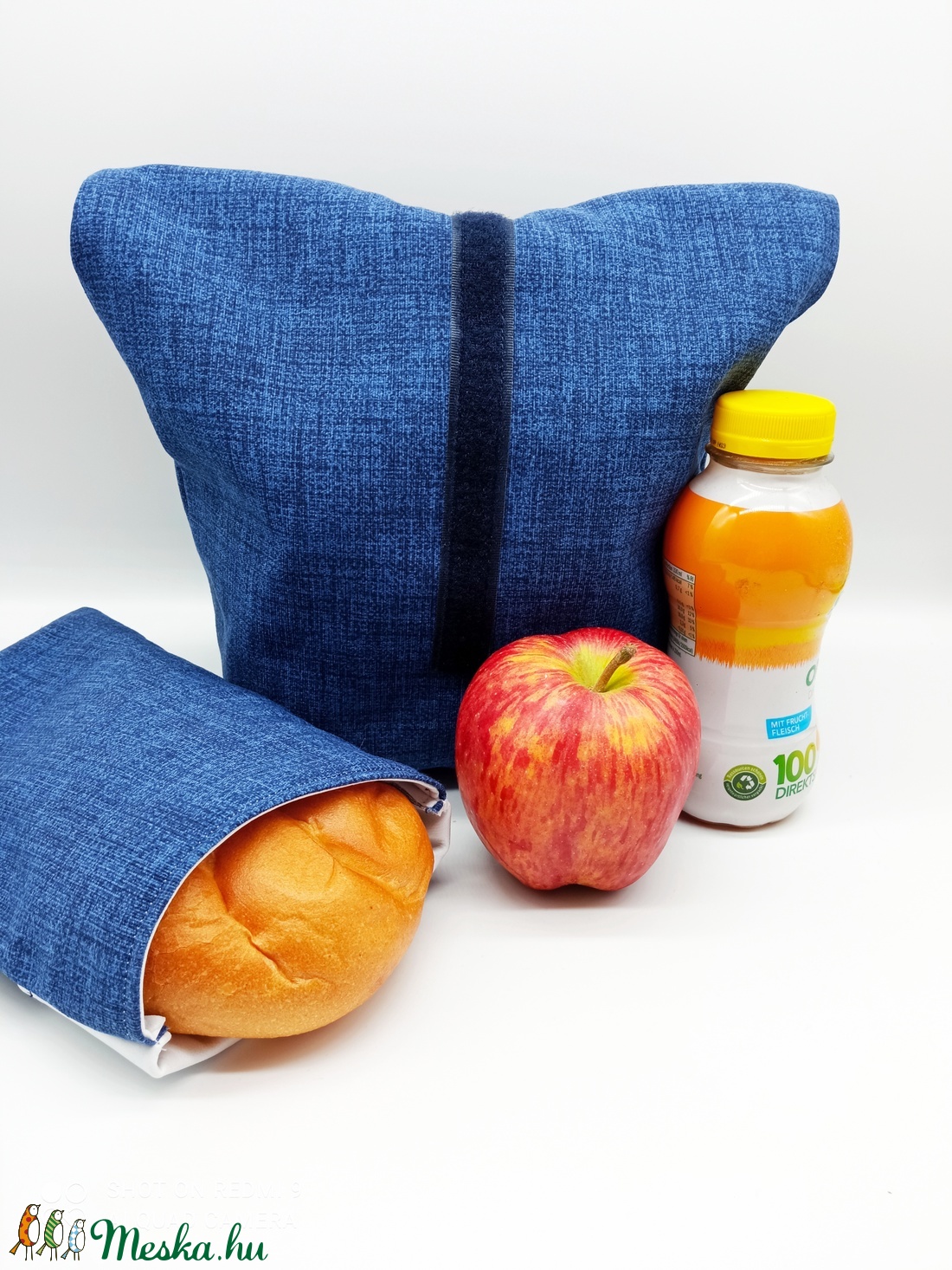 Uzsonnás táska snackbaggel - Lunch bag - Zero waste  - ebéd tasak, doboz - ebéd tasak, doboz - Meska.hu