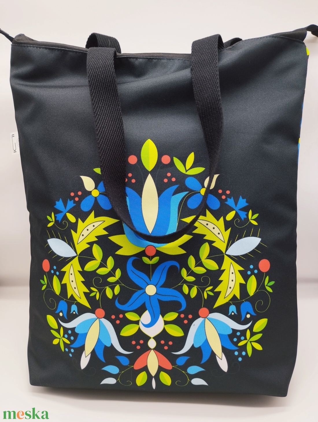 Matyó mintás nagy pakolós táska - táska & tok - kézitáska & válltáska - nagy pakolós táska - Meska.hu