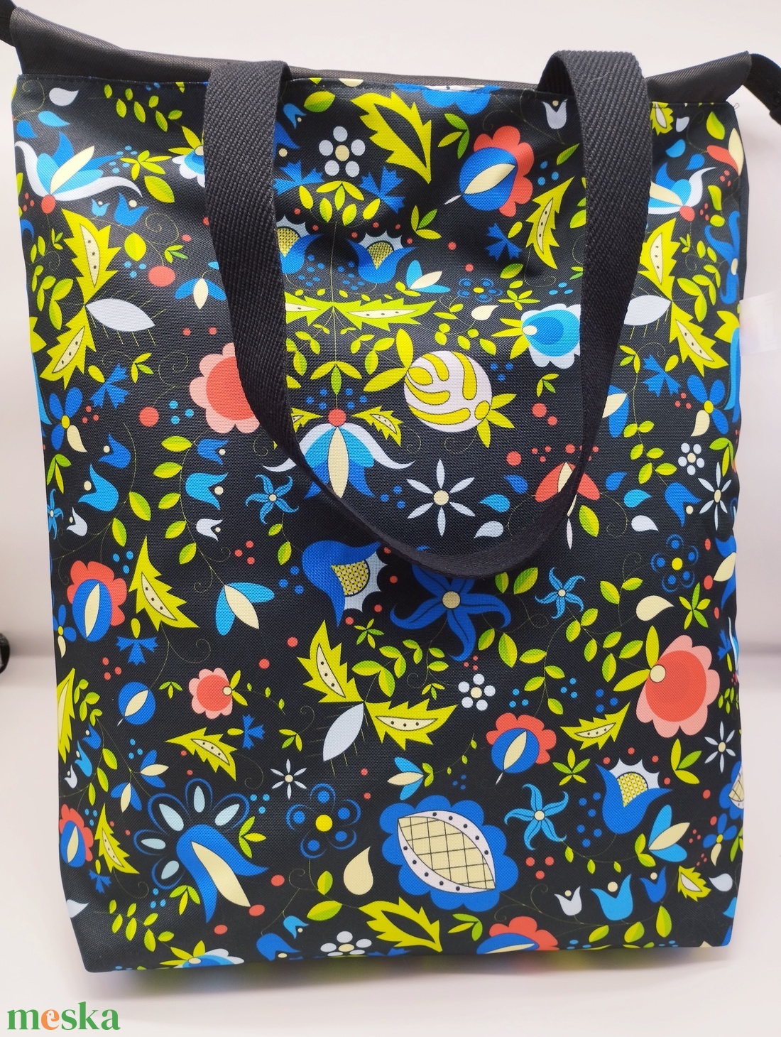 Matyó mintás nagy pakolós táska - táska & tok - kézitáska & válltáska - nagy pakolós táska - Meska.hu