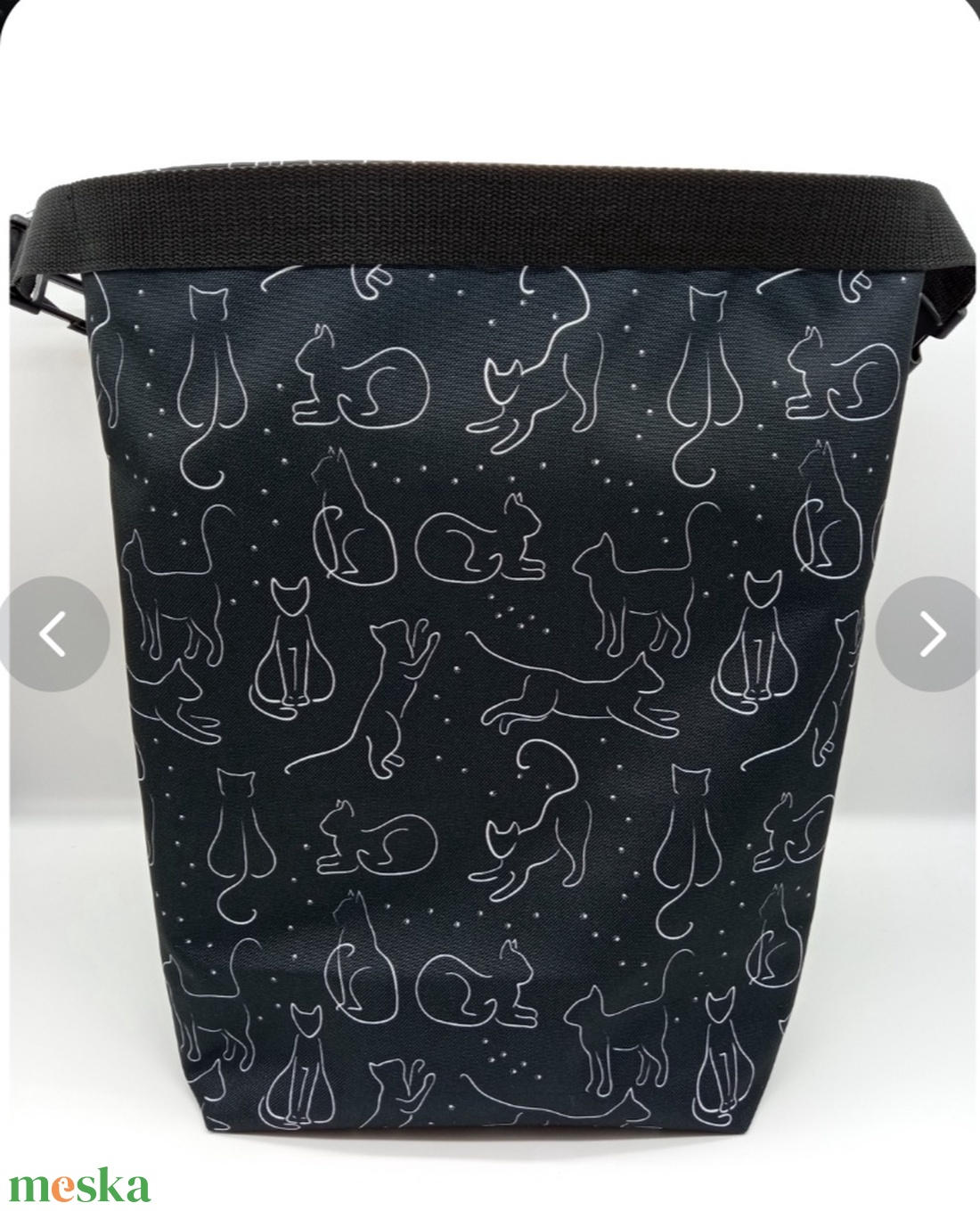 Uzsonnás táska - Rolltop lunch bag - zero waste - táska & tok - uzsonna- & ebéd tartó - ebéd tasak, doboz - Meska.hu