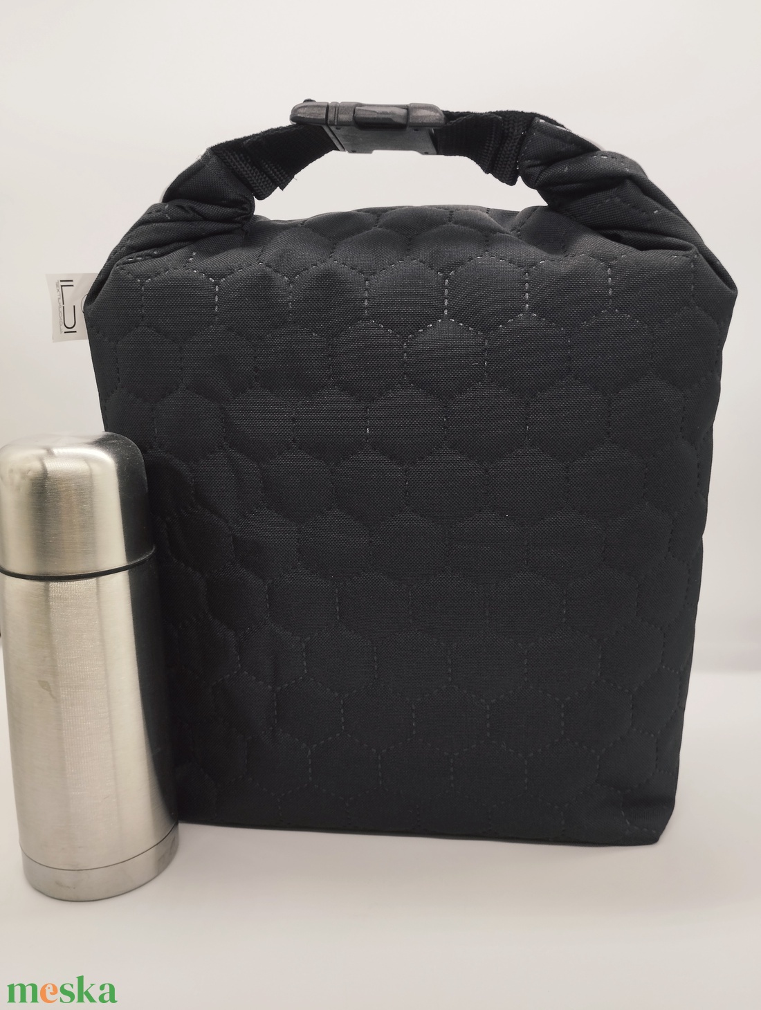 Uzsonnás táska - Roll top Lunch bag - Zero waste  - táska & tok - uzsonna- & ebéd tartó - ebéd tasak, doboz - Meska.hu