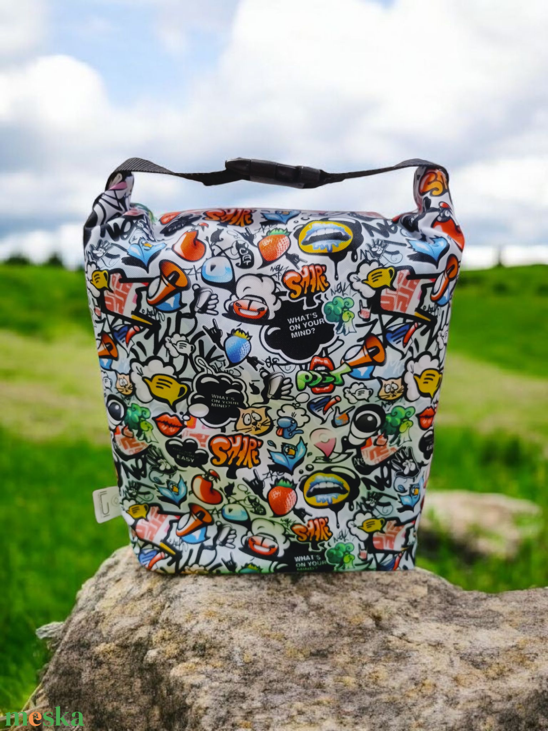 Uzsonnás táska - Roll top Lunch bag - Zero waste - táska & tok - uzsonna- & ebéd tartó - ebéd tasak, doboz - Meska.hu Uzsonnás táska - Roll top Lunch bag - Zero waste - táska & tok - uzsonna- & ebéd tartó - ebéd tasak, doboz - Meska.hu
