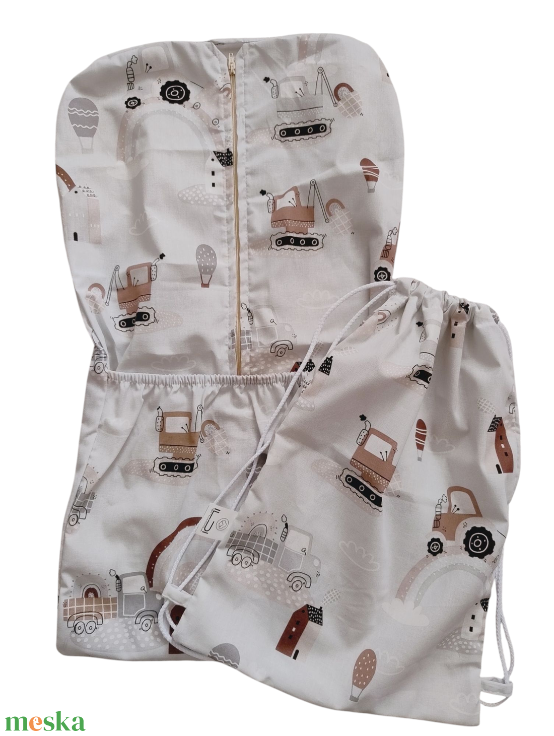 Óvodai vállfás zsák (ovis zsák, ruhazsák )torna-tisztasági zsákkal - játék & sport - ovis felszerelés - ovis szett - Meska.hu