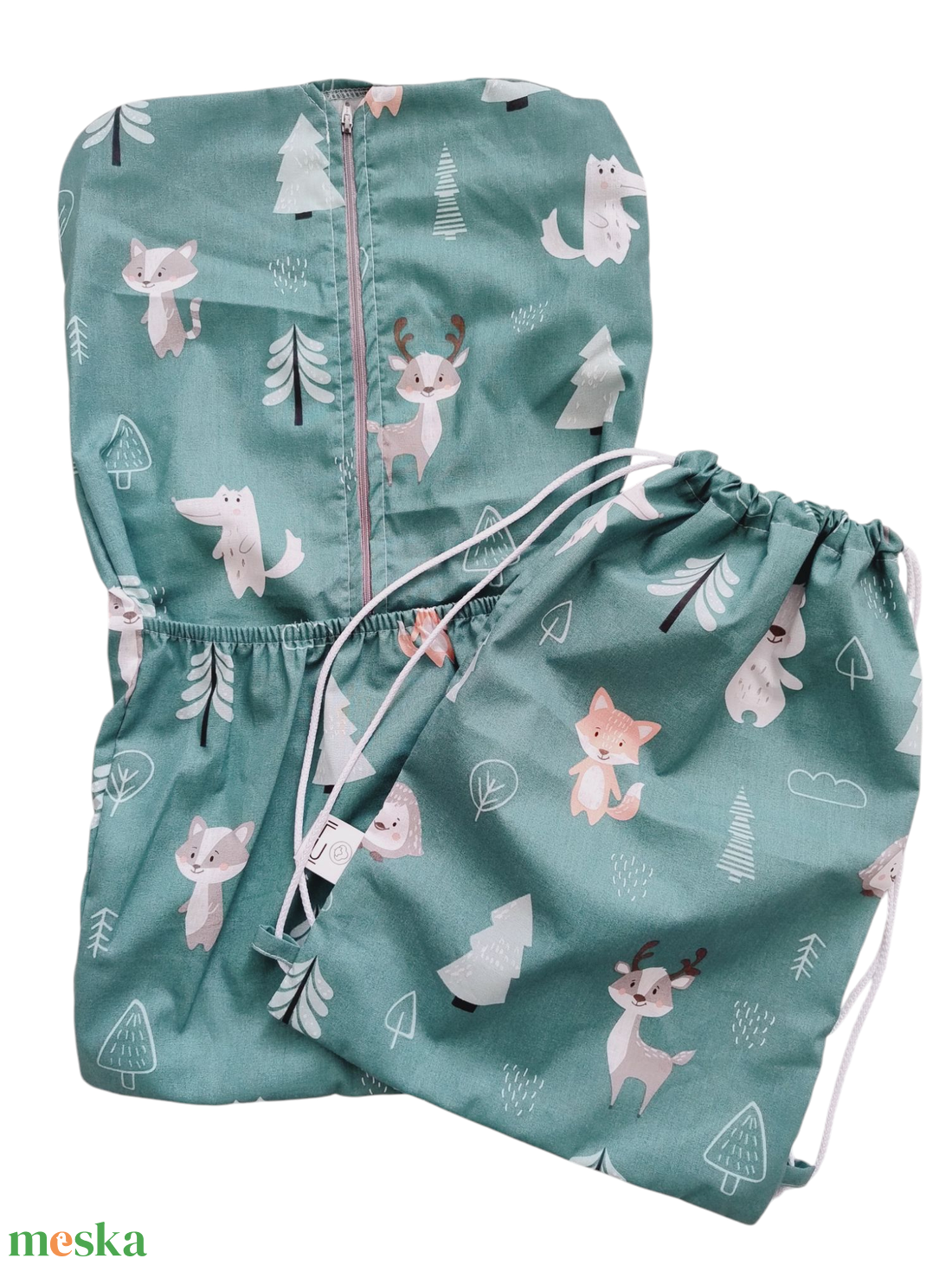 Óvodai vállfás zsák (ovis zsák, ruhazsák )torna-tisztasági zsákkal - játék & sport - ovis felszerelés - ovis szett - Meska.hu