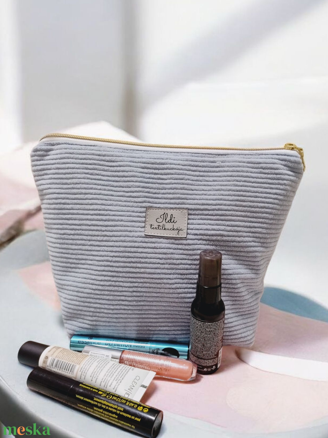 Női neszeszer vízhatlan béléssel- nagy méretű  - táska & tok - neszesszer - Meska.hu