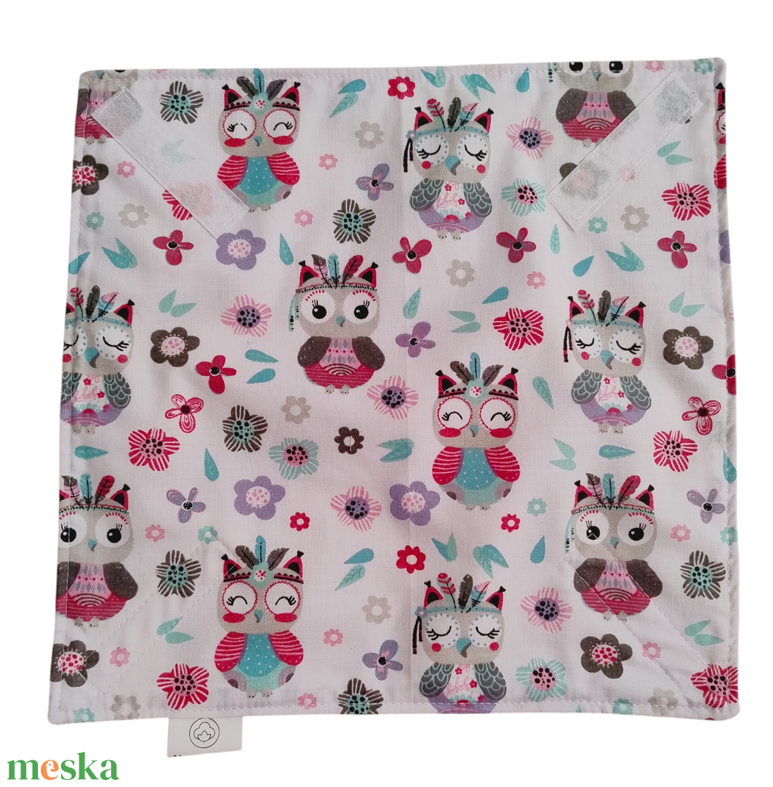 Baglyos Újraszalvéta, szendvics csomagoló - táska & tok - uzsonna- & ebéd tartó - szendvics csomagoló - Meska.hu