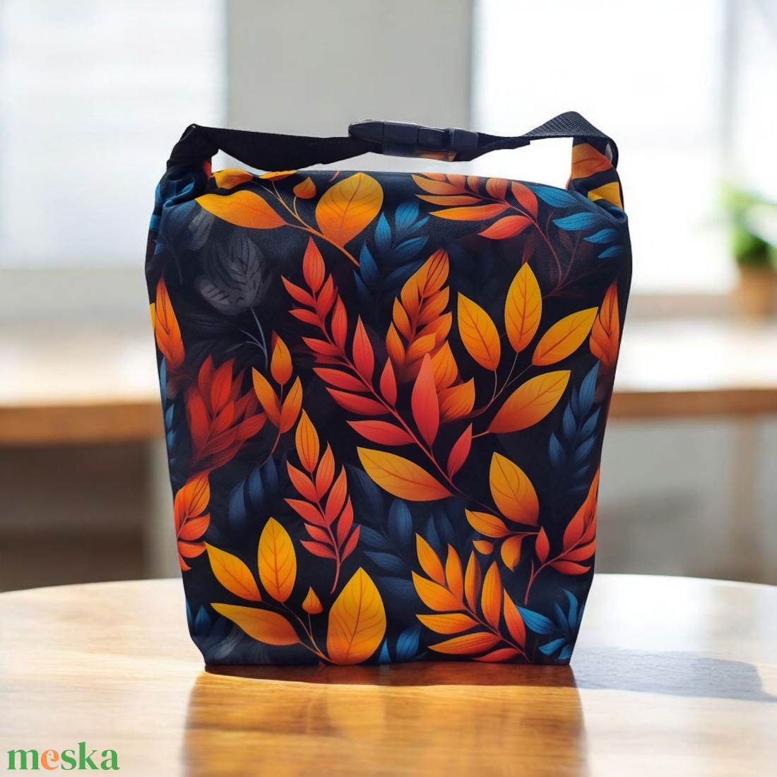  Uzsonnás táska - Roll top Lunch bag - Zero waste  - táska & tok - uzsonna- & ebéd tartó - ebéd tasak, doboz - Meska.hu