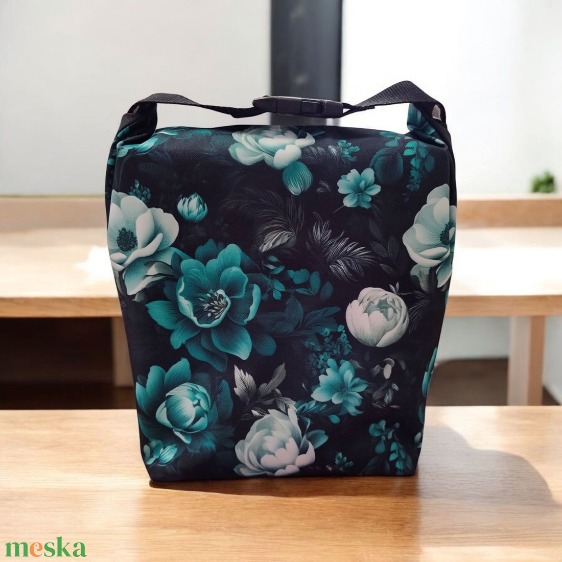  Uzsonnás táska - Roll top Lunch bag - Zero waste  - táska & tok - uzsonna- & ebéd tartó - ebéd tasak, doboz - Meska.hu
