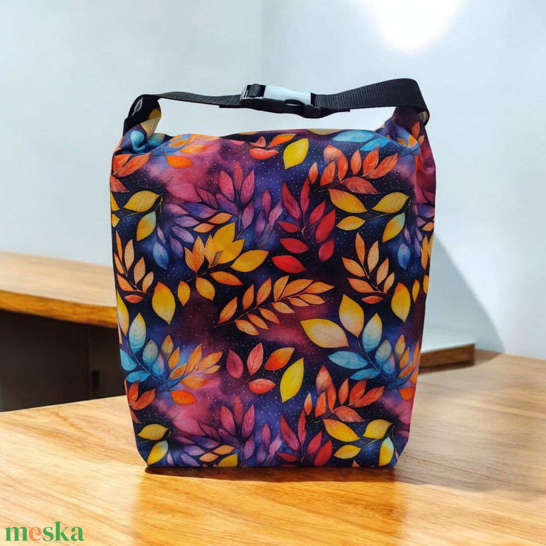 Uzsonnás táska - Roll top Lunch bag - Zero waste  - táska & tok - uzsonna- & ebéd tartó - ebéd tasak, doboz - Meska.hu