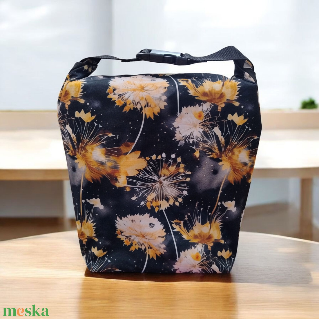  Uzsonnás táska - Roll top Lunch bag - Zero waste  - táska & tok - uzsonna- & ebéd tartó - ebéd tasak, doboz - Meska.hu