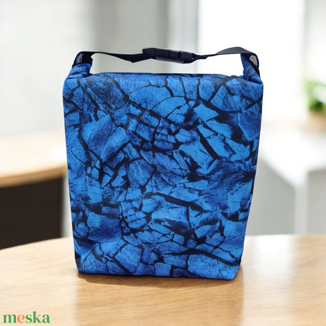 Uzsonnás táska - Roll top Lunch bag - Zero waste  - táska & tok - uzsonna- & ebéd tartó - ebéd tasak, doboz - Meska.hu