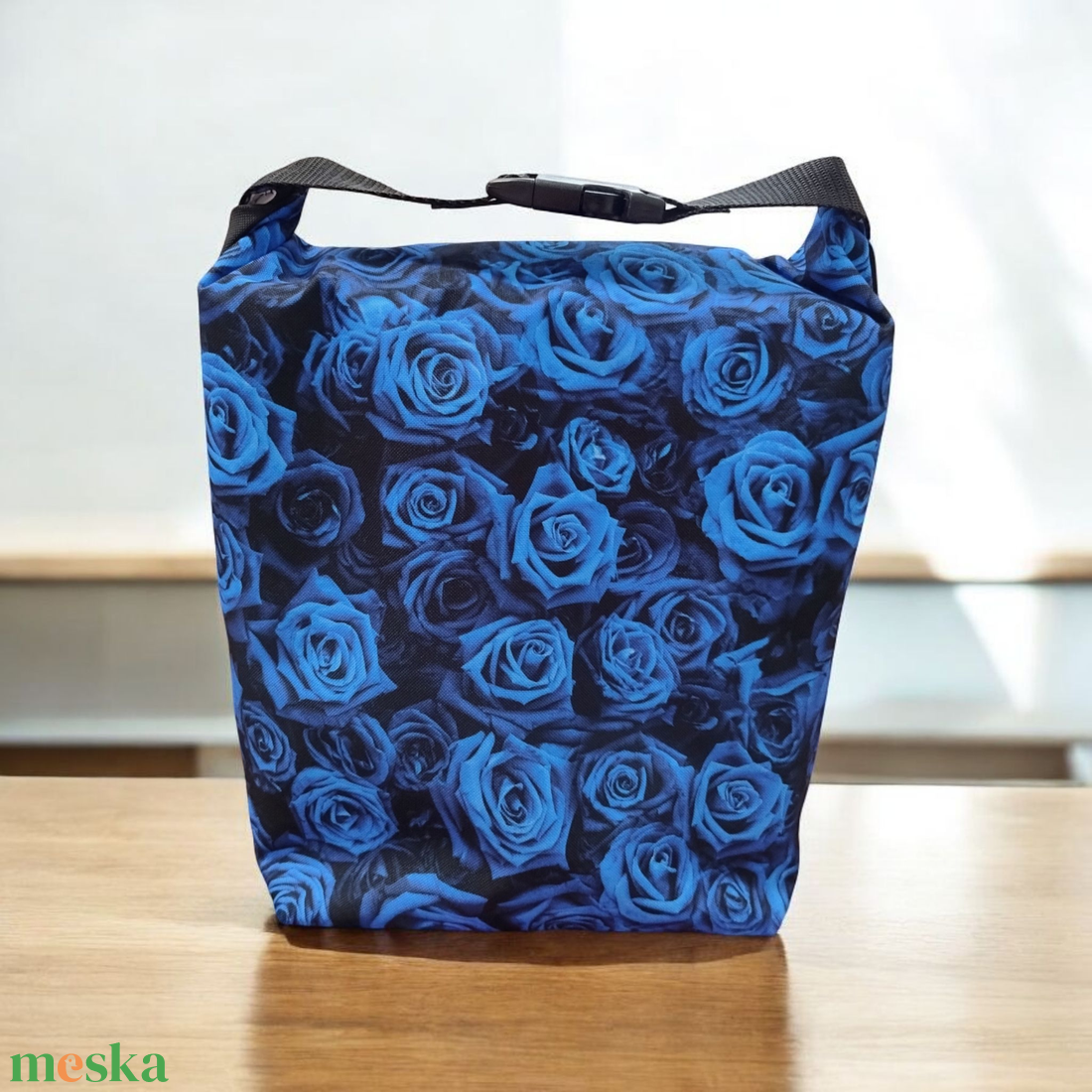 Uzsonnás táska - Roll top Lunch bag - Zero waste  - táska & tok - uzsonna- & ebéd tartó - ebéd tasak, doboz - Meska.hu
