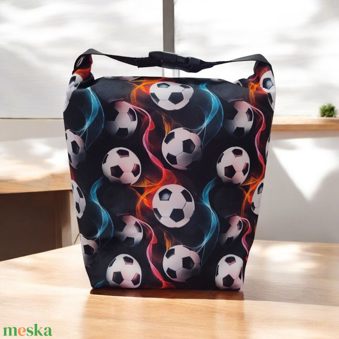 Focis Uzsonnás táska - Roll top Lunch bag - Zero waste  - táska & tok - uzsonna- & ebéd tartó - ebéd tasak, doboz - Meska.hu