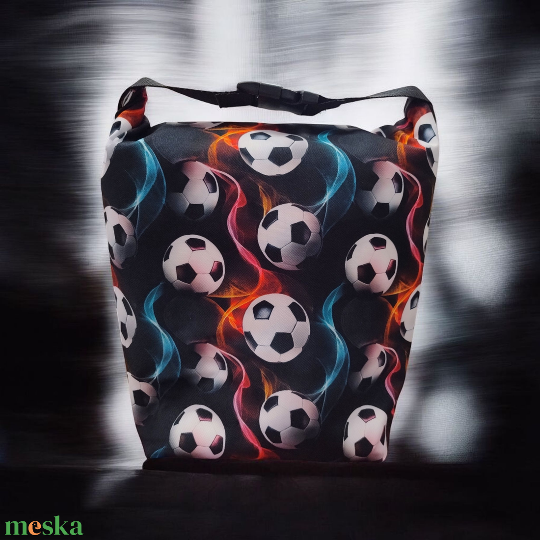 Focis Uzsonnás táska - Roll top Lunch bag - Zero waste  - táska & tok - uzsonna- & ebéd tartó - ebéd tasak, doboz - Meska.hu