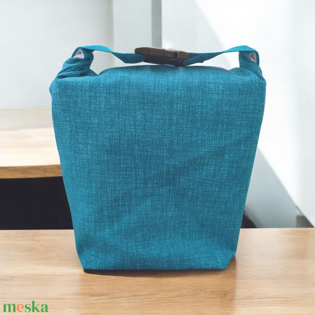 Uzsonnás táska - Roll top Lunch bag - Zero waste  - táska & tok - uzsonna- & ebéd tartó - ebéd tasak, doboz - Meska.hu